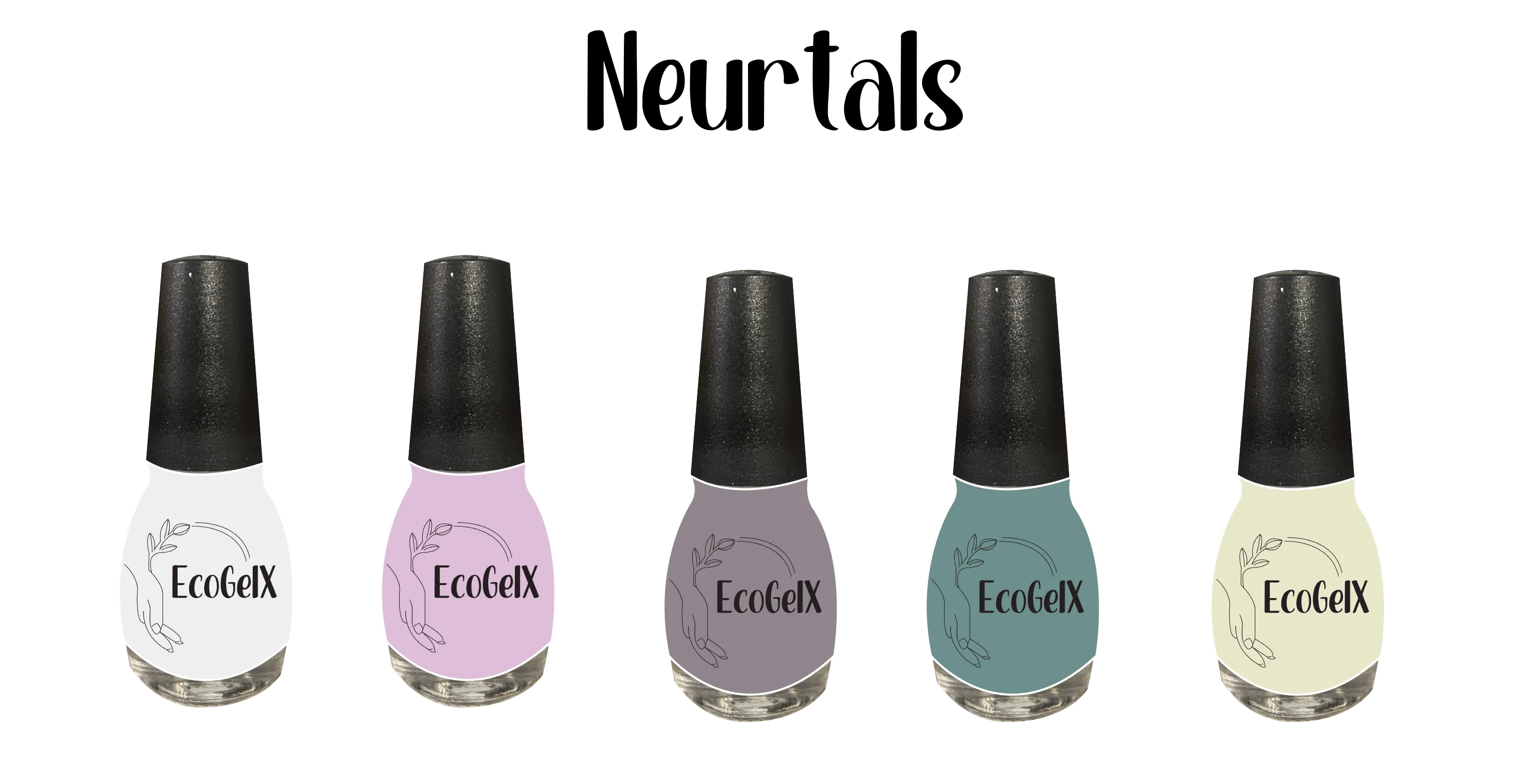 EcoGelX pastel polish collection in refillable, sustainable bottles